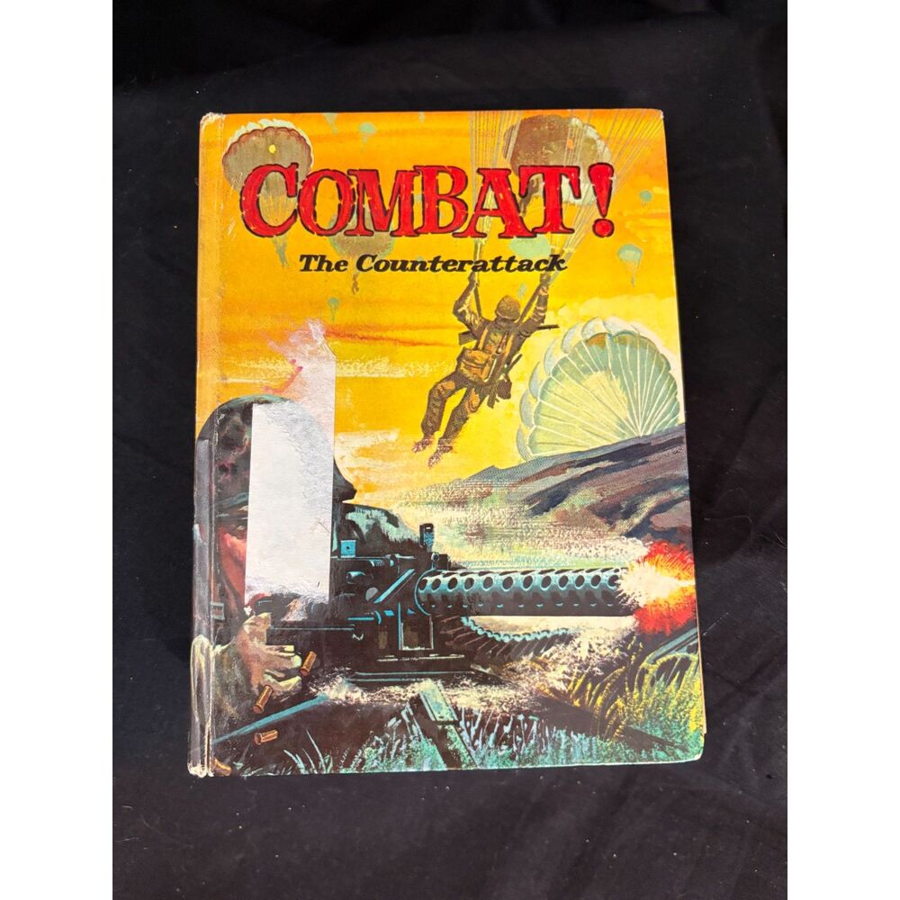 Vintage 1964 COMBAT! The Counterattack Hardcover Book Whitman1520 - Reading Copy